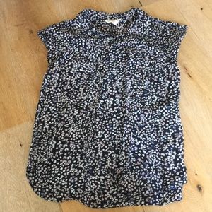 Short Sleeve Floral Button Up